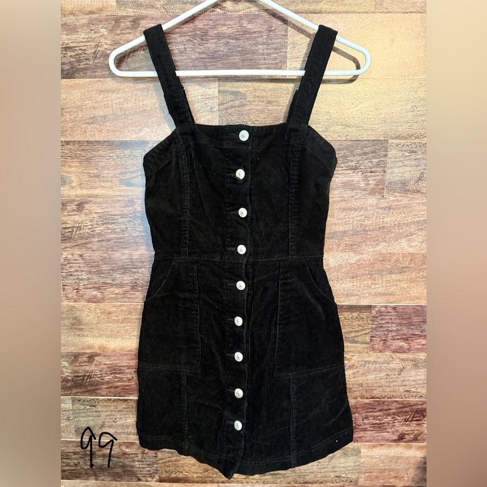 H&M Divided Black Corduroy Dress, Size XS
#0099